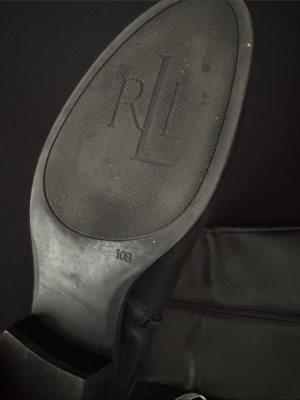 LAUREN RALPH LAUREN Leather Saddle Boots - Picture 10 of 11
